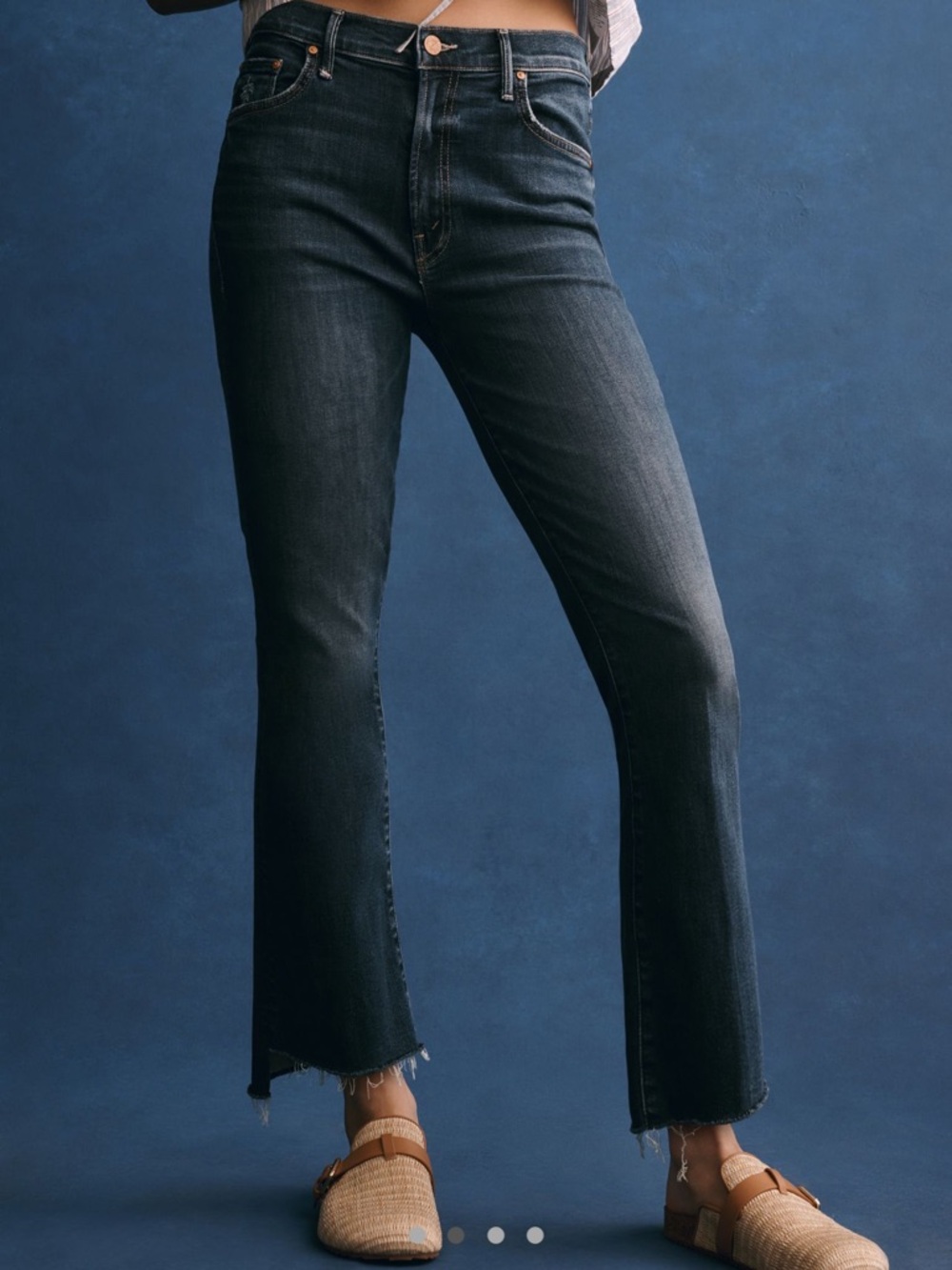 MOTHER Insider Crop Step Fray Jeans